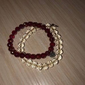 ERIMISH Maroon and clear stack
